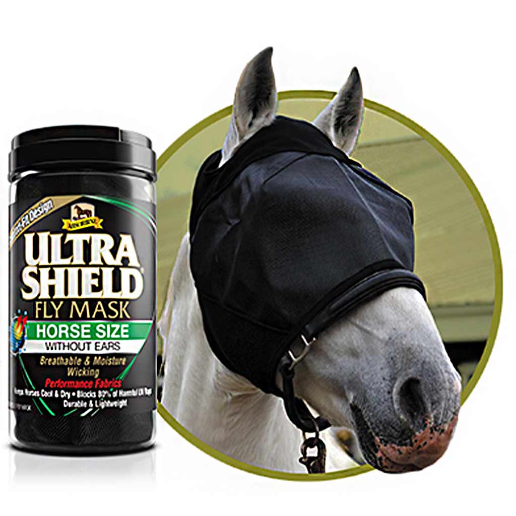 DMB - ULTRASHIELD FLY MASK NO EARS HORSE