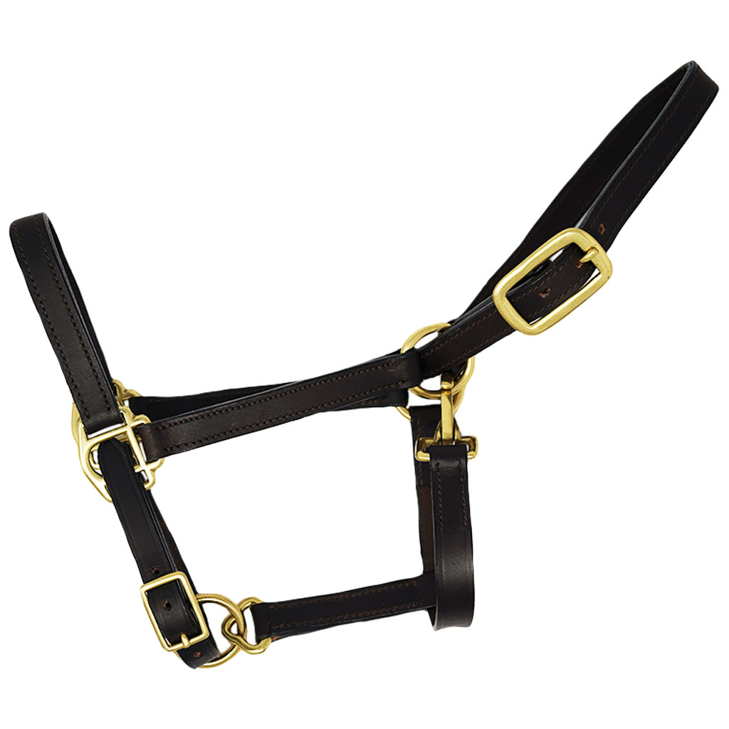 BROMONT LEATHER HALTER YEARLING BROWN