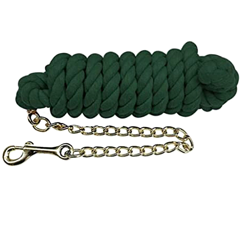 GER-RYAN COTTON LEAD W/ 24&quot; CHAIN HUNTER GREEN