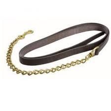 LEATHER LEAD W/ CHAIN