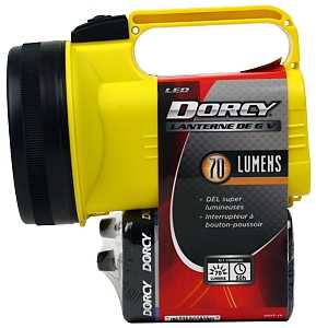DORCY LED SPOTLIGHT 70 LUMENS 50HR BATTERY YELLOW 41-2081
