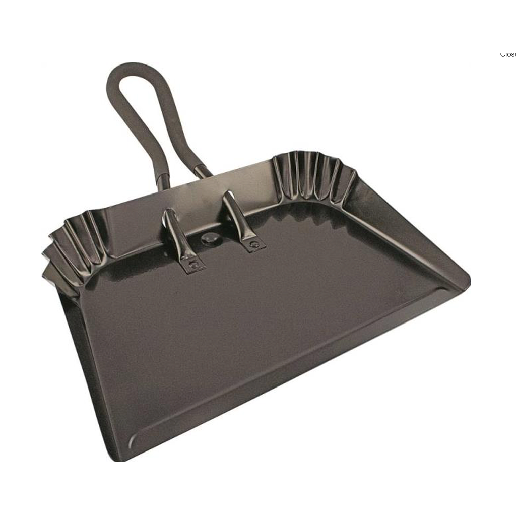 MINTCRAFT DUSTPAN STL, 17&quot;W, BLK 