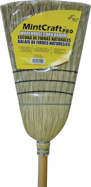 SIMPLE SPACES CORN BROOM EXTRA STRONG W/ HARDWOOD HANDLE