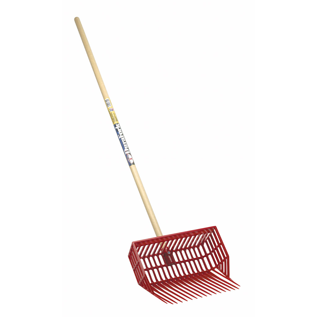 MILLER DURAPITCH MANURE FORK RED 52&quot; HANDLE