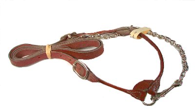 BELLS CALF HALTER W/ LEAD LEATHER BLACK 1&quot;
