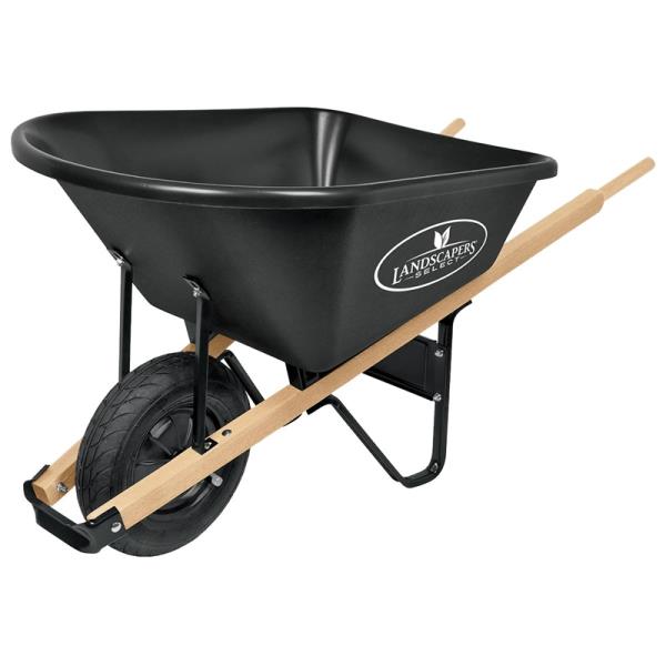 LANDSCAPERS SELECT WHEELBARROW POLY 6CU.FT COMPLETE