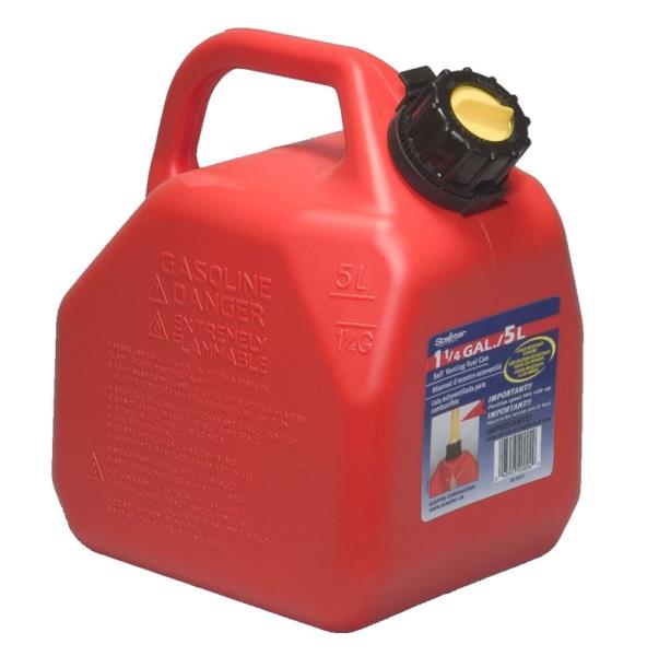 SCEPTER GAS CAN POLY, 5L, RED