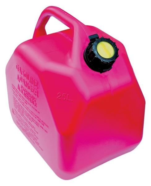 SCEPTER GAS CAN RED POLY JERRY CAN 25L