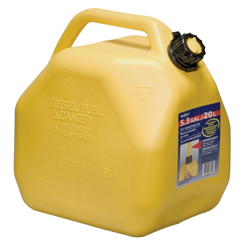 SCEPTER GAS CAN POLY, 20L, YELLOW
