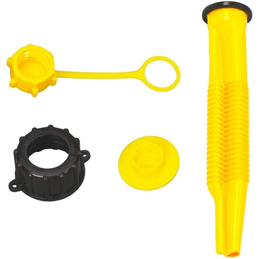 SCEPTER GAS CAN REPLACEMENT SPOUT KIT POLY, YELLOW