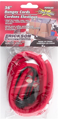 ERICKSON BUNGEY CORD, 10MM DIA X 36&quot;L, 2PK