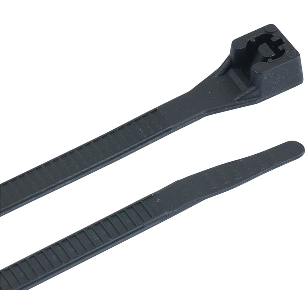 GARDNER BENDER CABLE TIES, NYL, BLK, 11IN, 100PK