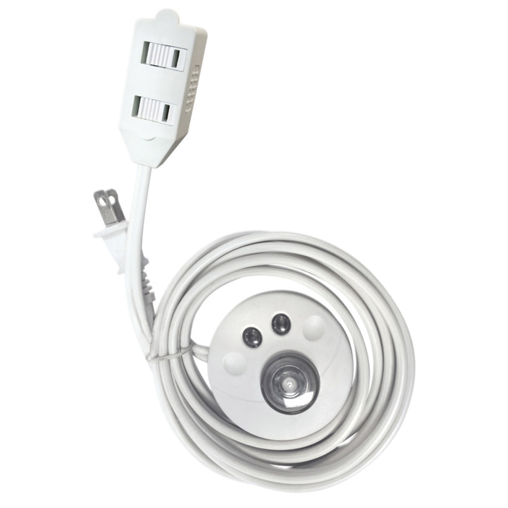 DMB - POWERZONE EXTENSION CORD W/ SWITCH - WHITE (9')