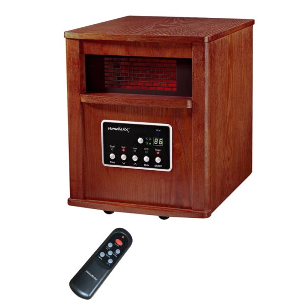 DMB - POWERZONE INFRARED WOOD QUARTZ CABINET HEATER, CHERRY, 120V