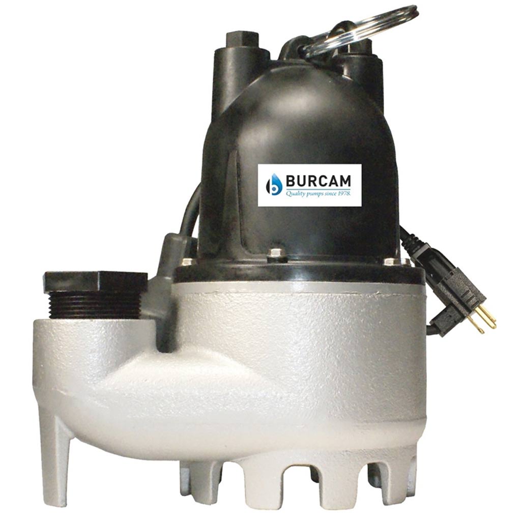 BURCAM SUMP PUMP SUBM. 1/3HP CAST IRON