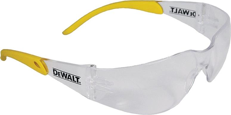 DEWALT DPG54-1C SAFETY GLASSES POLY LENS, BLK/YELLOW