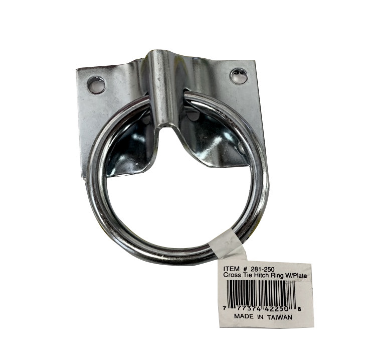 KANE CROSS TIE HITCHING RING &amp; PLATE 2&quot;
