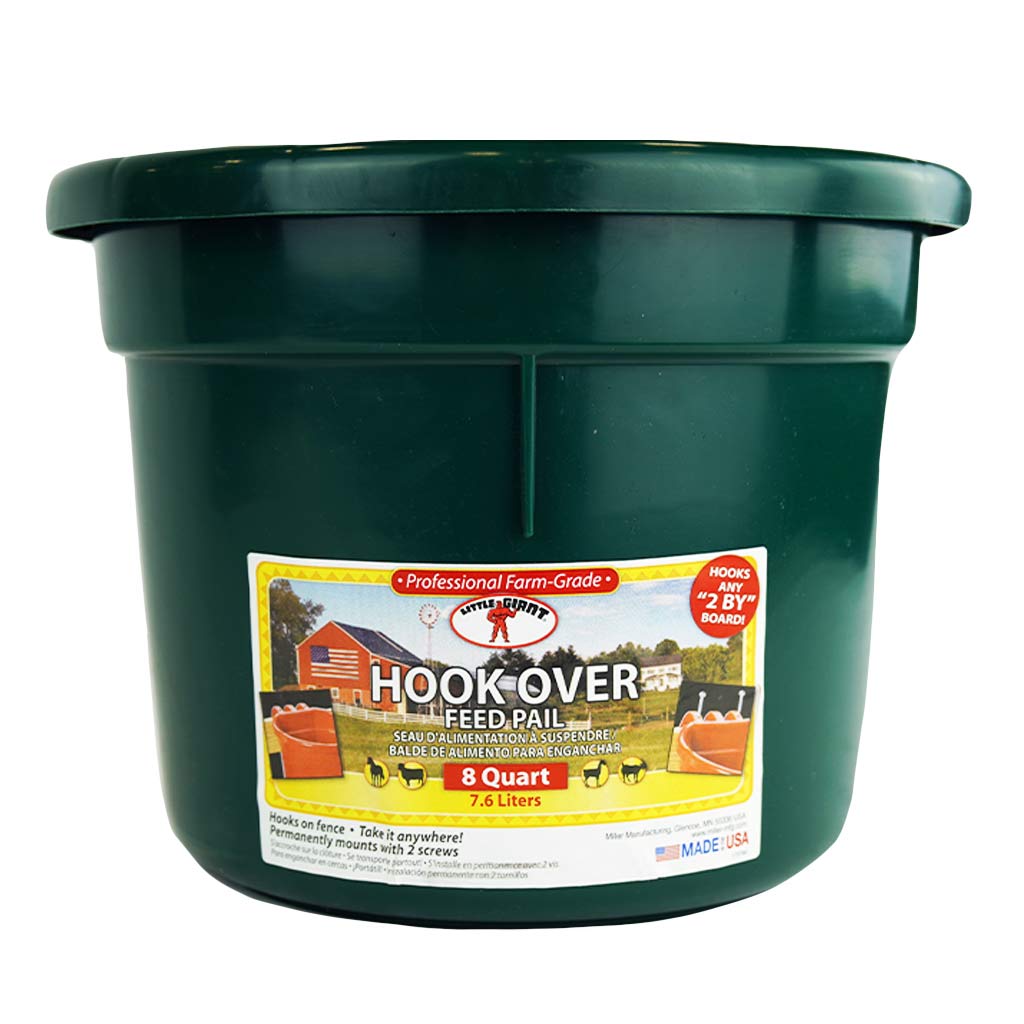 MILLER FEEDER ROUND HOOKOVER 8QT GREEN