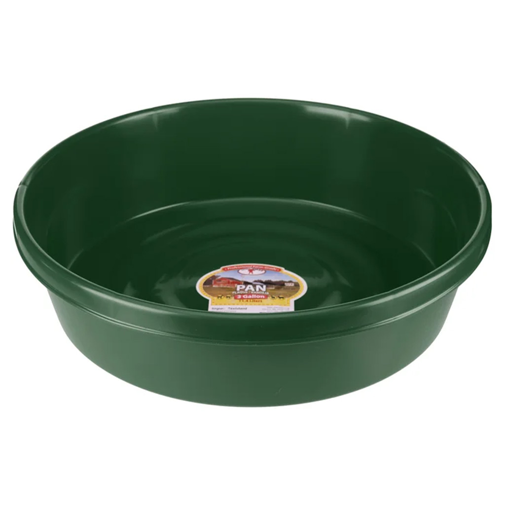 MILLER PLASTIC FEED PAN 3GAL GREEN P3