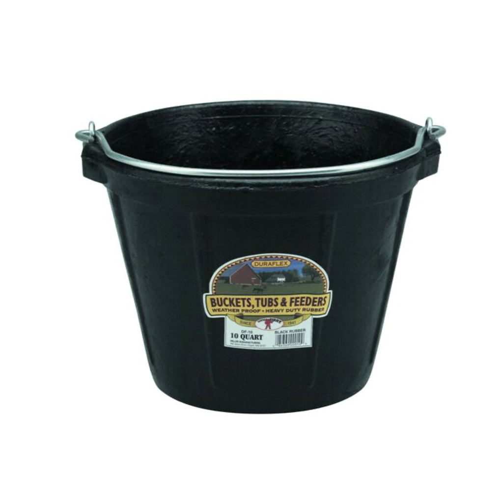 DMB - MILLER 10QT RUBBER BUCKET BLACK DF10