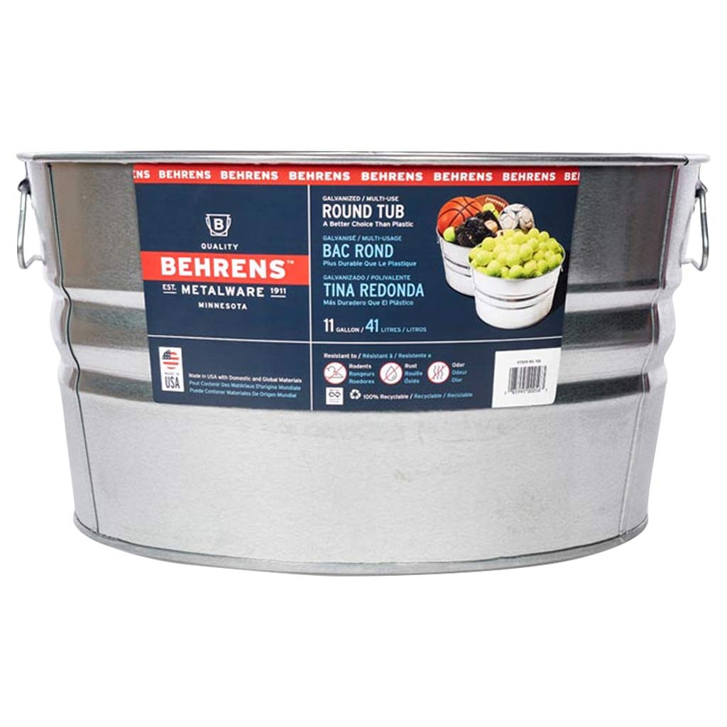 BEHRENS TUB HOT DIPPED STEEL 11GAL #1