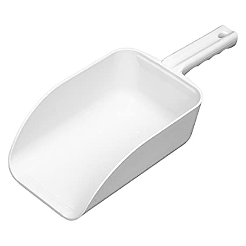 MILLER 5PT PLASTIC FEED SCOOP WHITE