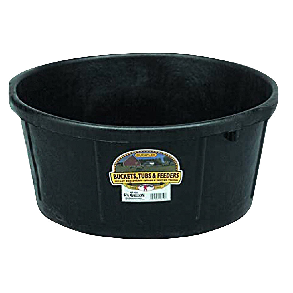 FORTEX FEEDER PAN RUBBER BLK 26QT (6.5GAL)