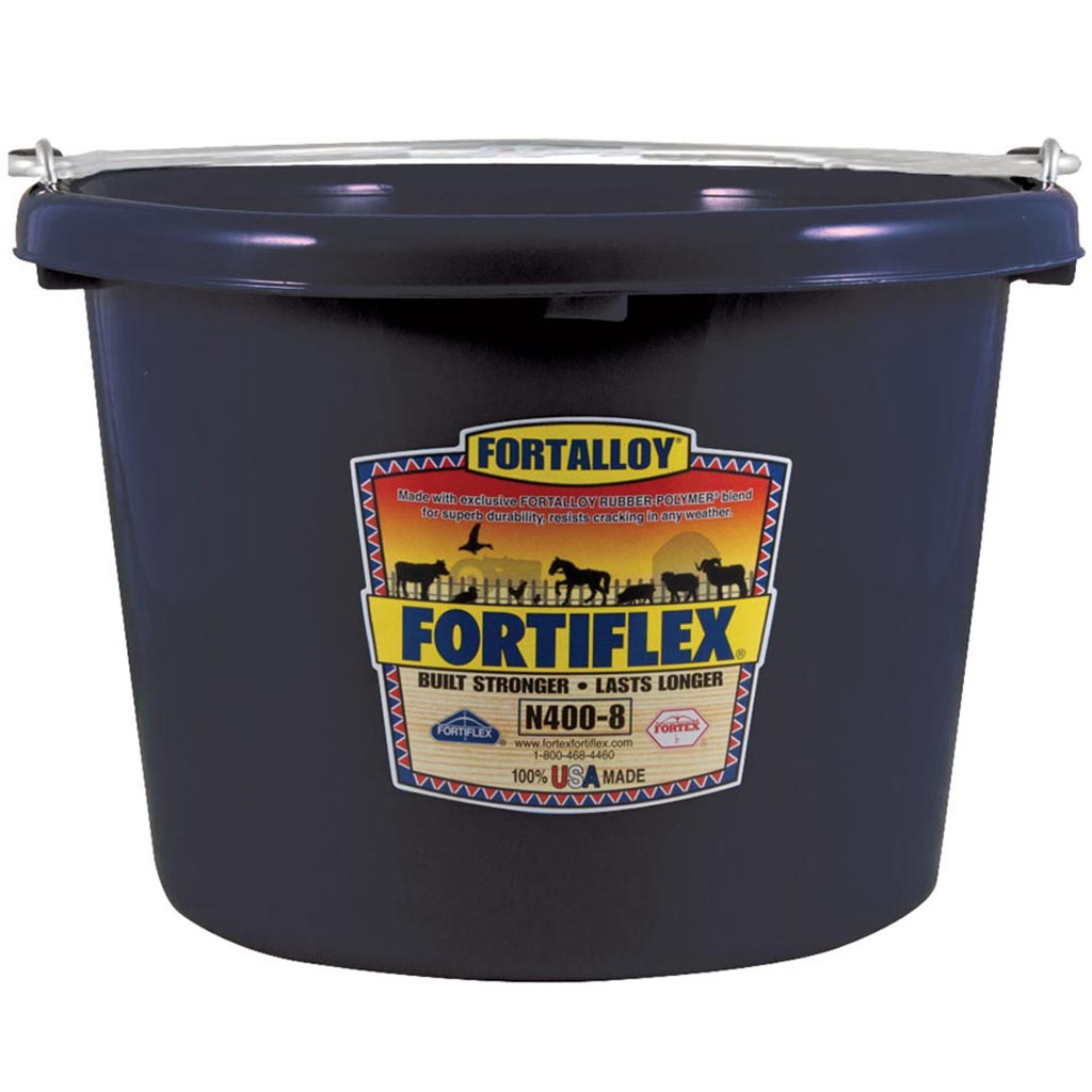 FORTEX BUCKET RUBBER 8QT BLK