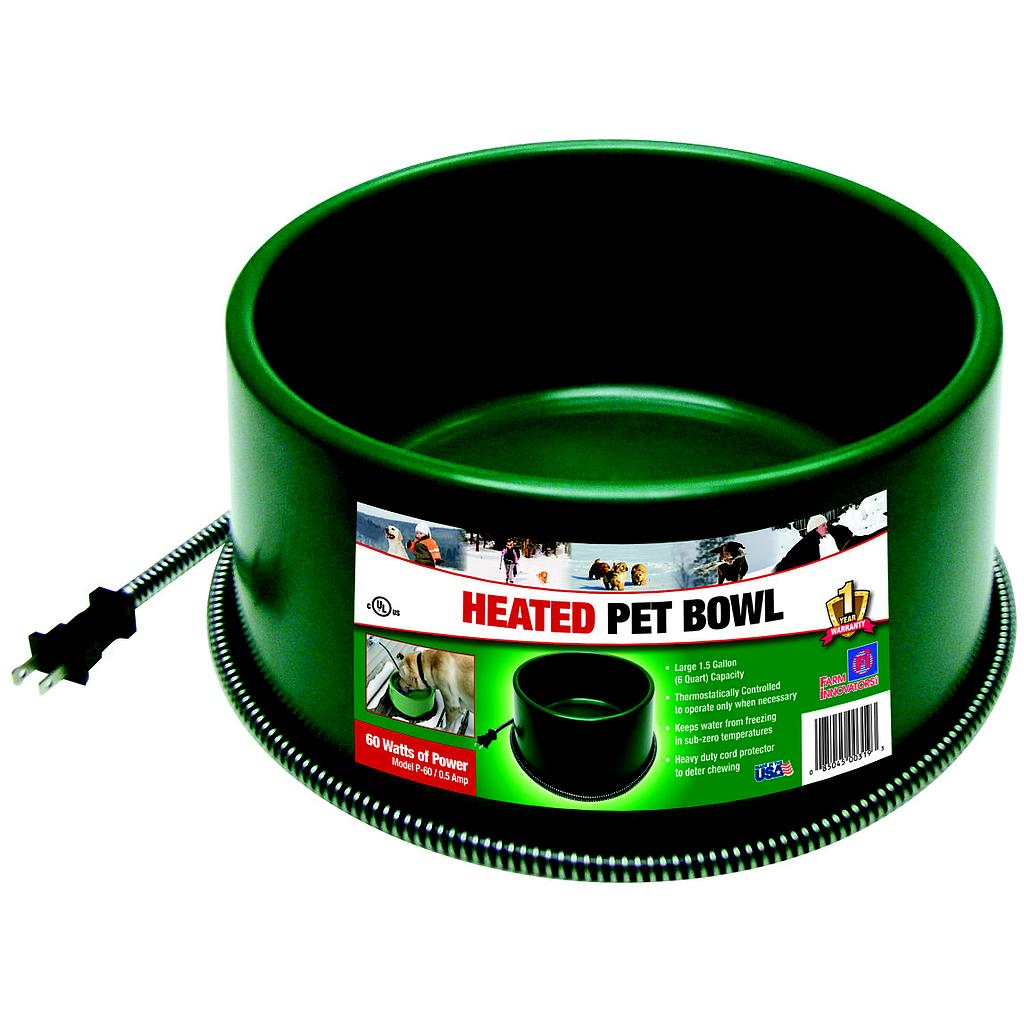 FARM INNOVATORS HEATED PET BOWL 1 QUART (QT-1)