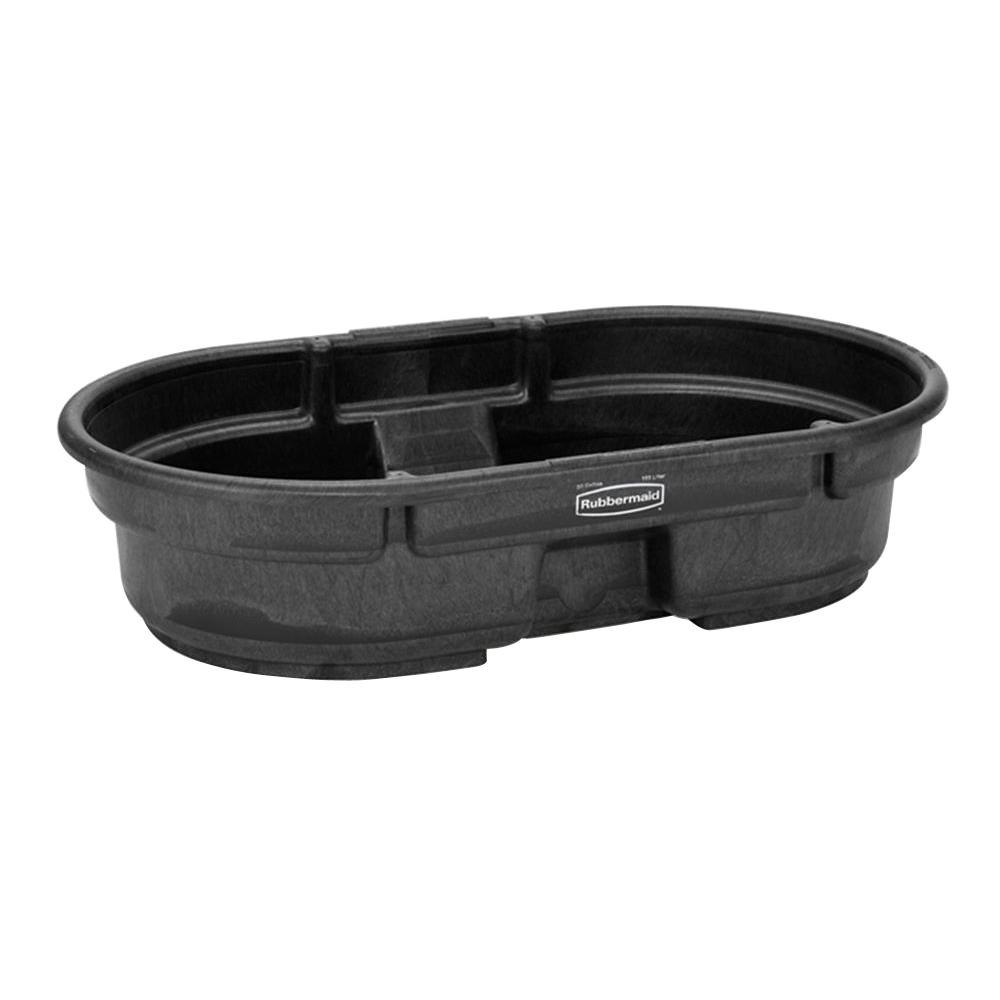 DR - RUBBERMAID STOCK TANK PLASTIC BLK 50GAL