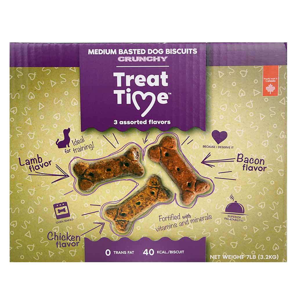 TREAT TIME BASTED DOG BISCUIT 7LB