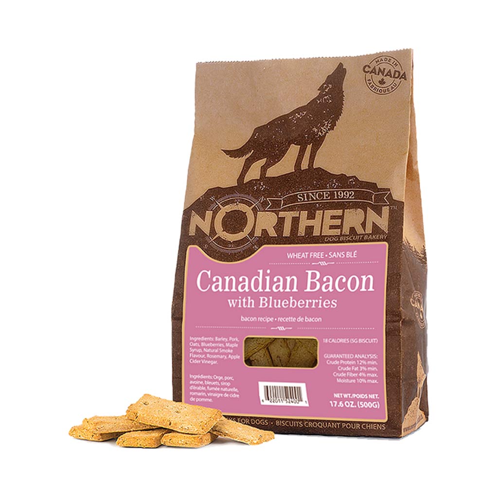 NORTHERN BISCUIT CANADIAN BACON & BLUEBERRIES 500G