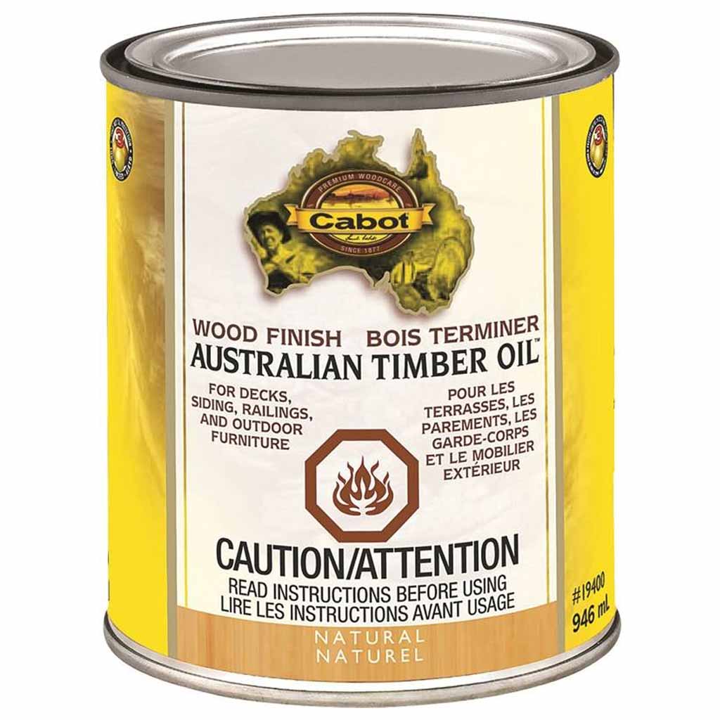 CABOT WATER REDUCIBLE TIMBER OIL NATURAL 3.78L