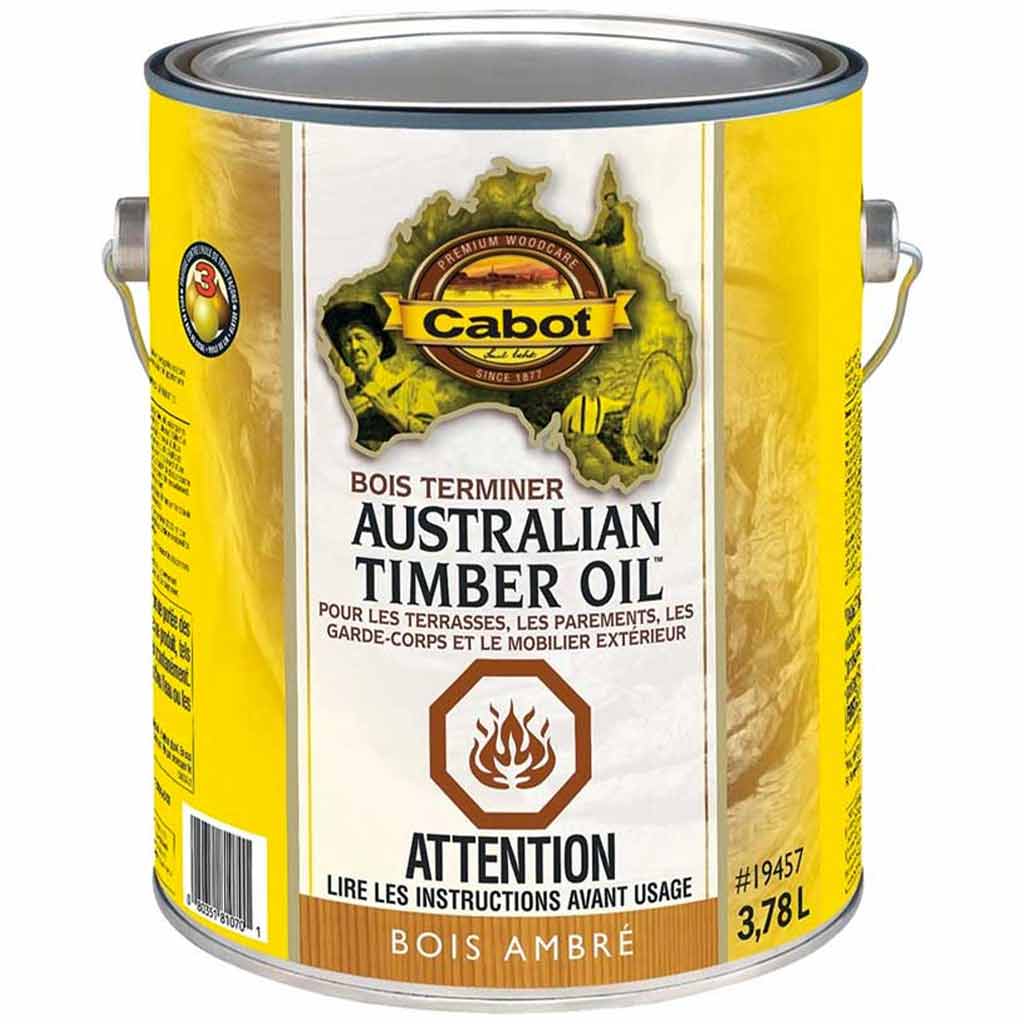 CABOT AUSTRALIAN TIMBER OIL 3.78L, AMBERWOOD 