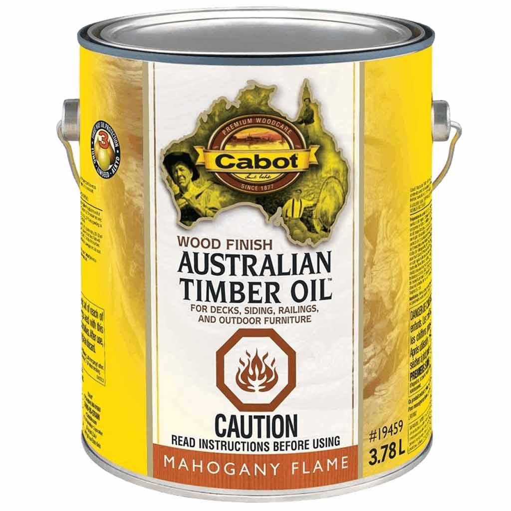CABOT TIMBER OIL 3.78L, MAHOGANY FLAME