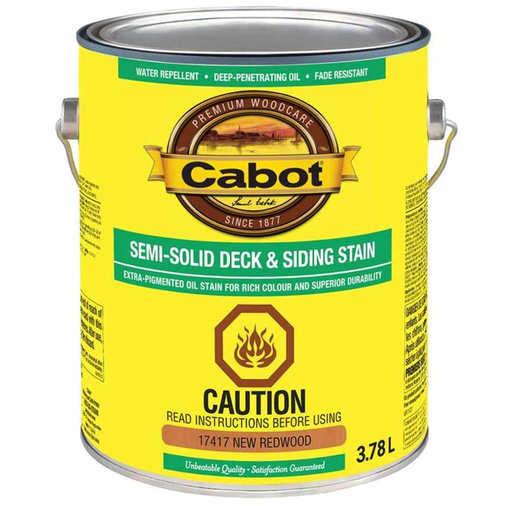 DMB - CABOT SEMI-SOLID DECK AND SIDING STAIN RED WOOD 3.43L