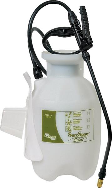 DV - CHAPIN SPRAYER 1GAL SURESPRAY SELECT HANDPUMP POLY W/ BRASS NOZZLE 27010
