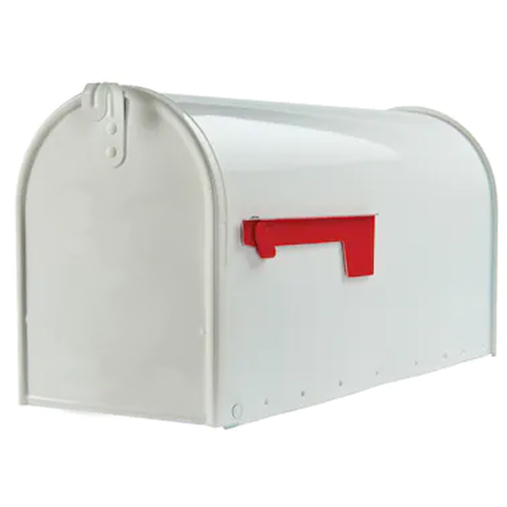 DV - DANCY RURAL MAILBOX MTL 20X7X9&quot; WHT