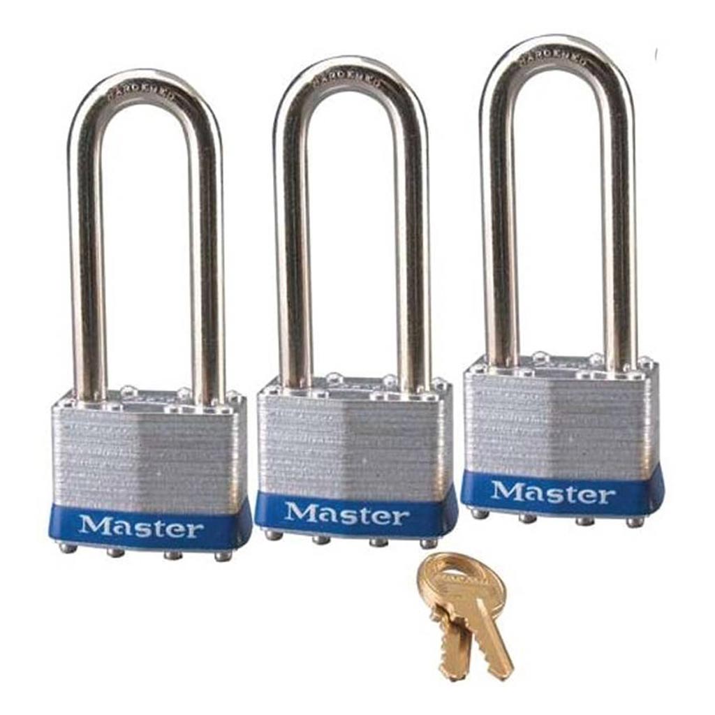 MASTERLOCK KEYED PADLOCK 2-12&quot; H SHACKLE