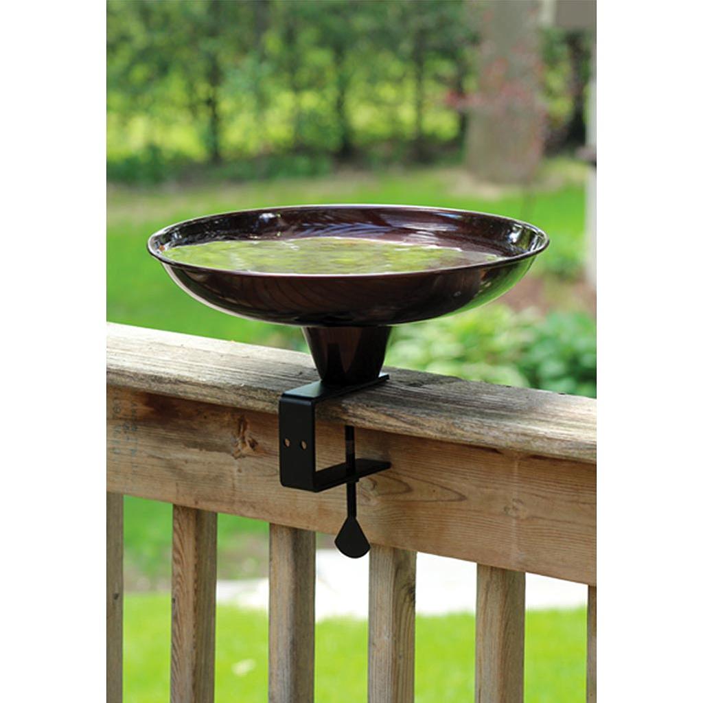 DMB - PINEBUSH BIRDBATH FOR DECK RAIL