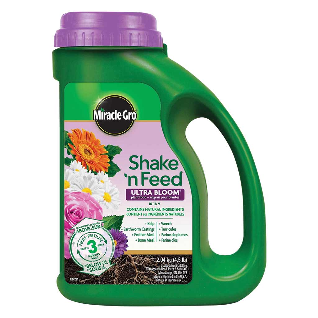 MIRACLE GRO SHAKE N' FEED ULTRA BLOOM 10-18-9 2.04KG