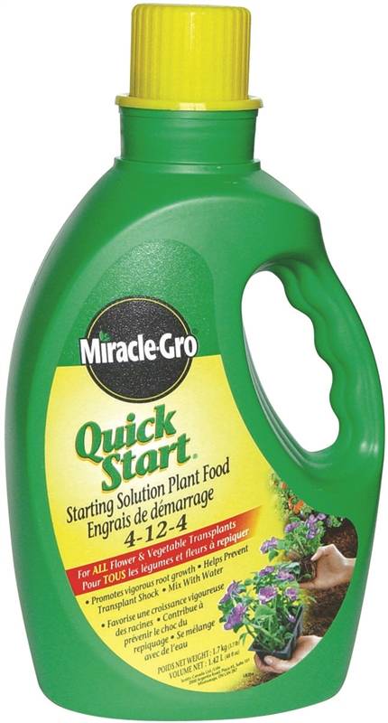 MIRACLE GRO QUICK START PLANTING &amp; TRANSPLANT 4-12-4  1.42L