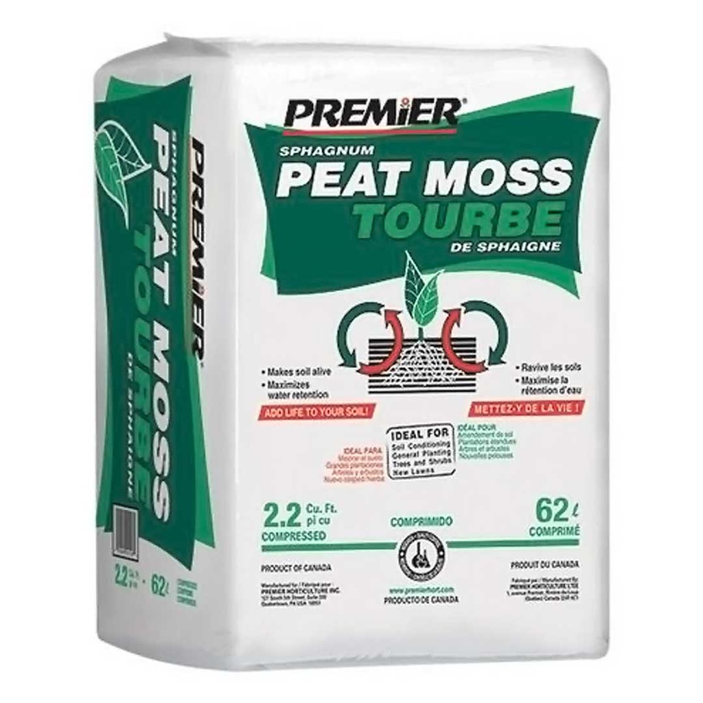 PREMIER PEAT MOSS 3.8 CU FT/107L 