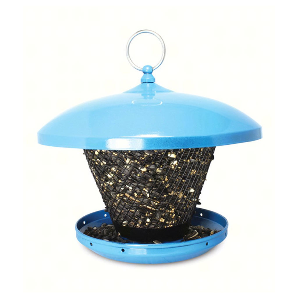 DV - PINEBUSH DOME ROOF BLACK OIL/PEANUT FEEDER BLUE