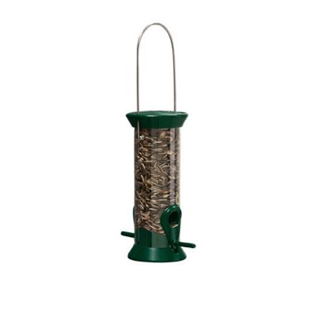 DV - DROLL YANKEE METAL SEED FEEDER GREEN 8&quot;