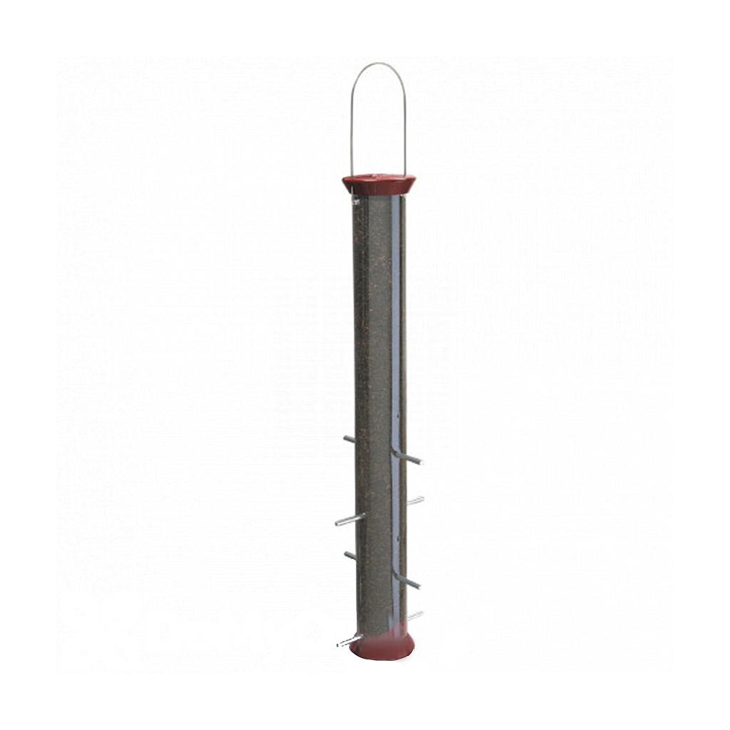 DMB - DROLL YANKEE METAL  FINCH FEEDER BURGUNDY 23&quot;