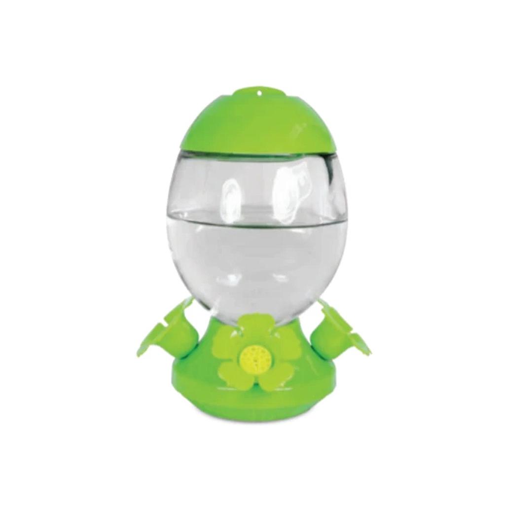 DV - PINEBUSH EGG SHAPE GLASS HUMMINGBIRD FEEDER LIME GREEN