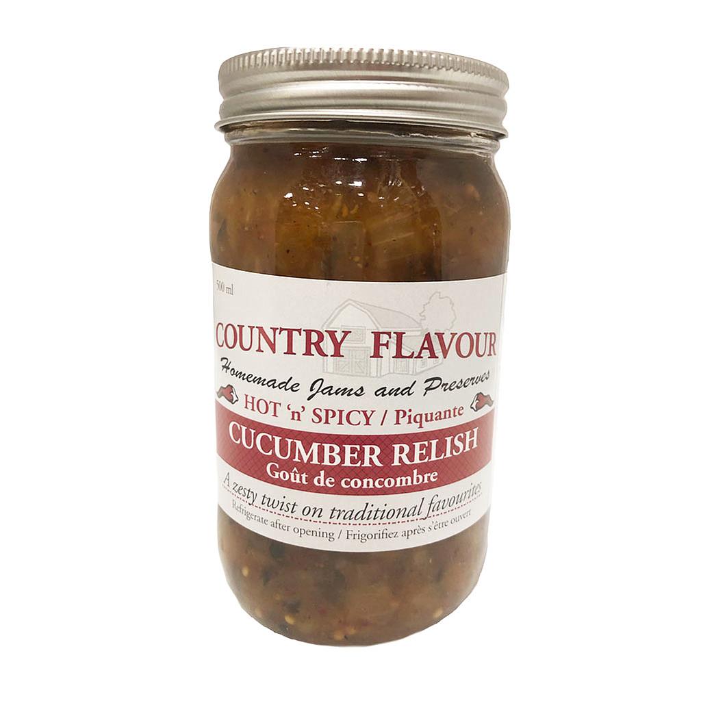 COUNTRY FLAVOUR 500ML CUCUMBER RELISH 