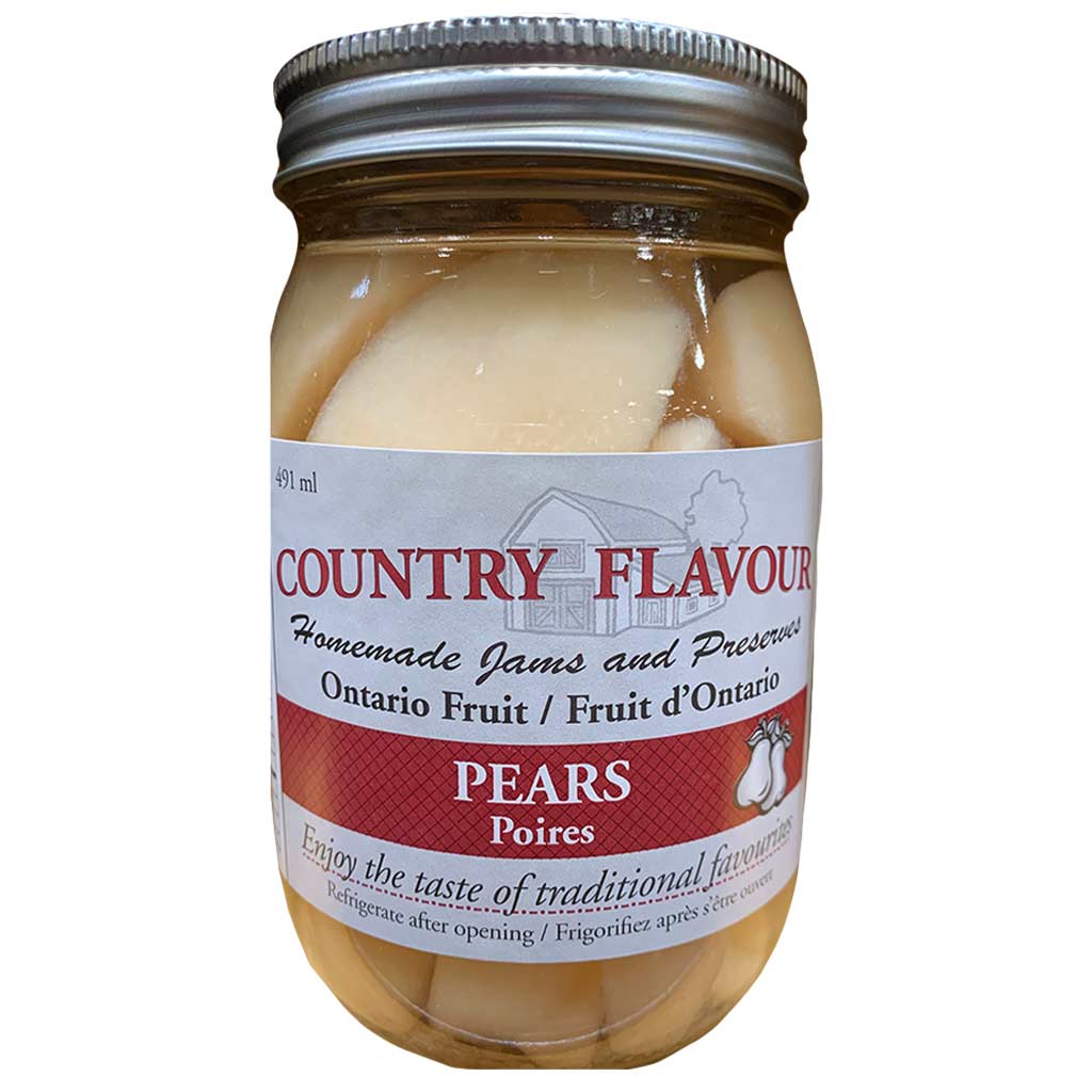 COUNTRY FLAVOUR 500ML CANNED PEARS 