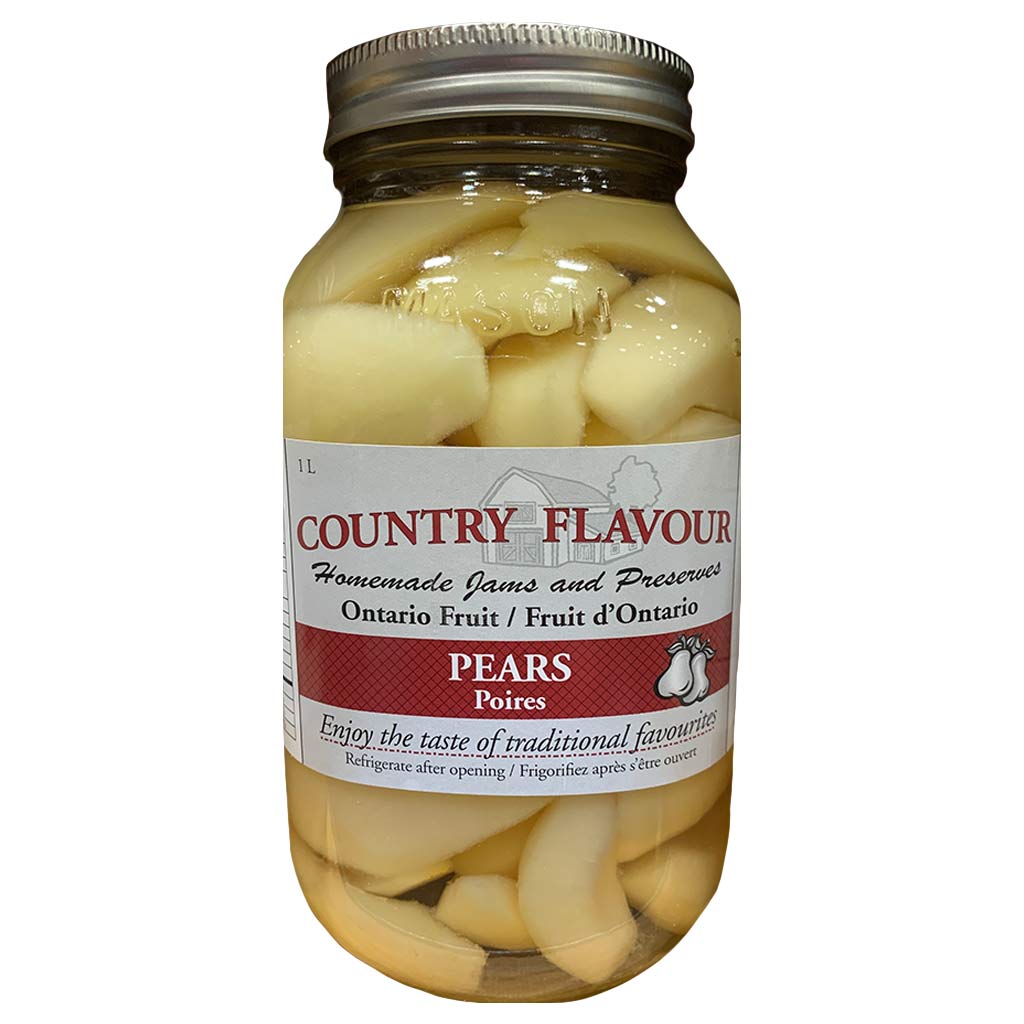 COUNTRY FLAVOUR 1L CANNED PEARS  